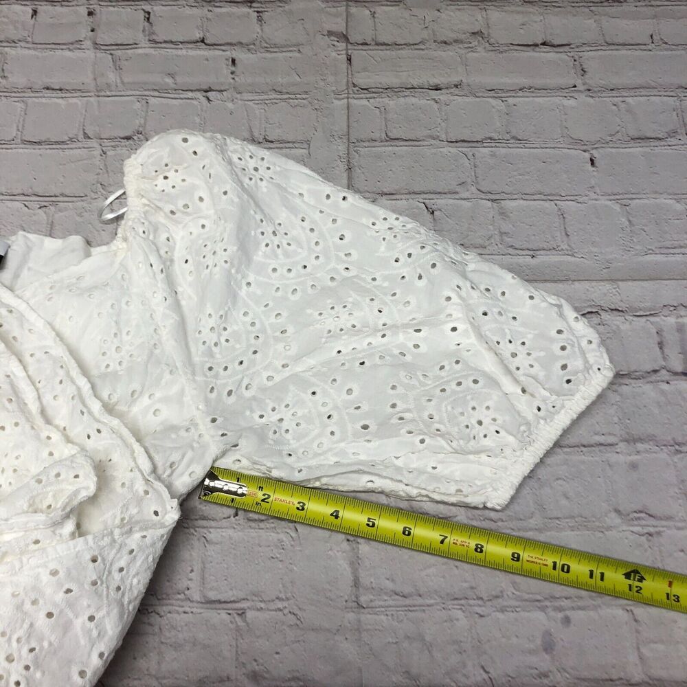 Eloquii Elements Women Cotton Belted Eyelet Dress Size 14 White M176 -20 - Picture 5 of 13
